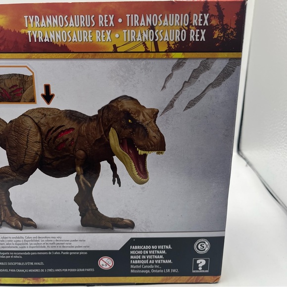 Mattel Jurassic World Dominion Extreme Damage T-Rex – Große Dino-Figur Mit Kampfverletzungen, Realistisch & Detailreich